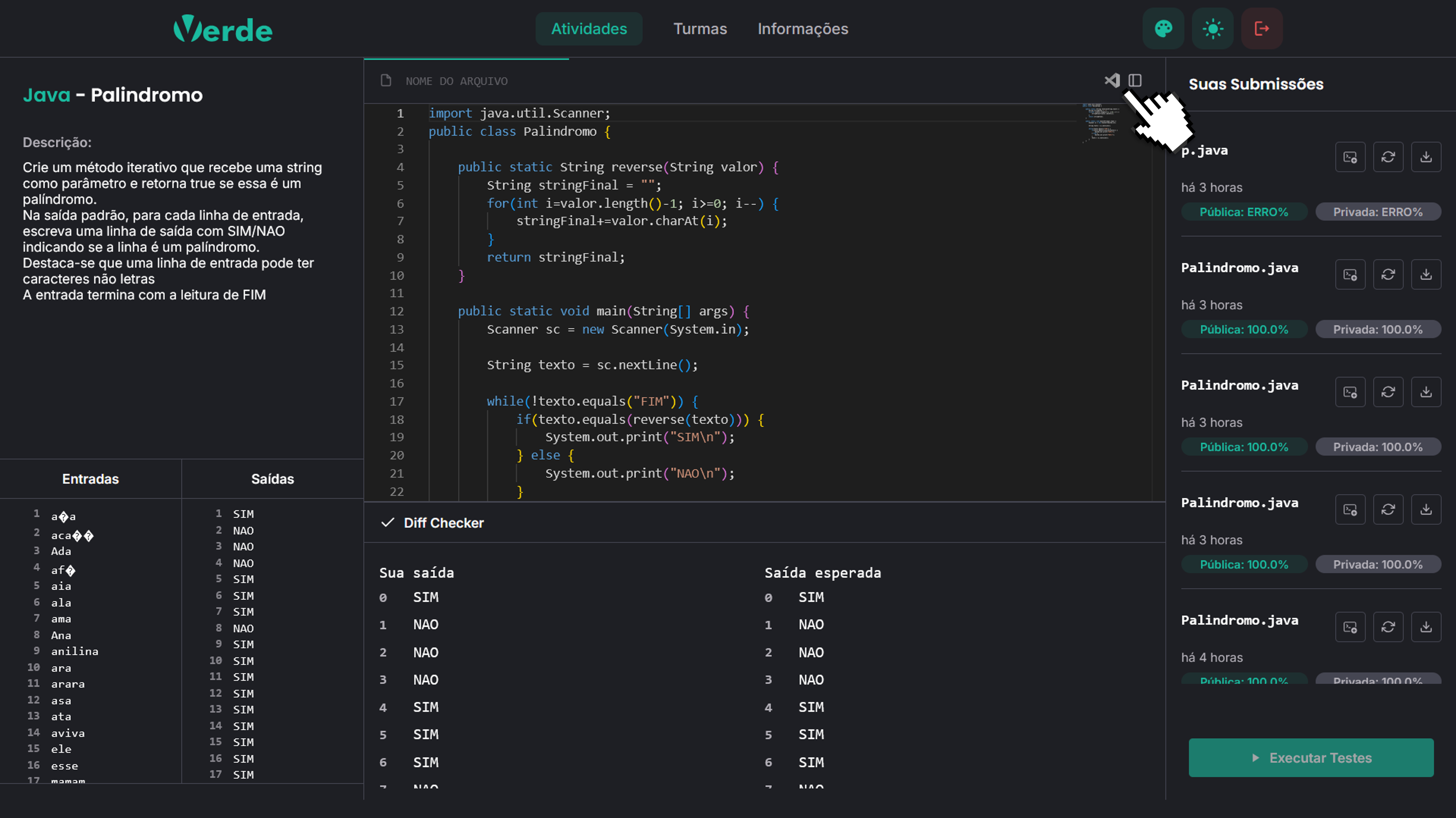 Clique no ícone do VS Code
